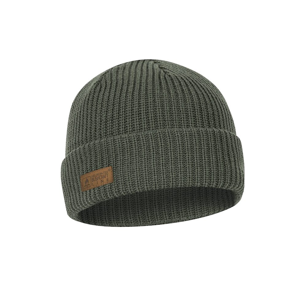 7588 Wanderer Cap, Olive Green Color, Merino Wool, Bushcraft Line
